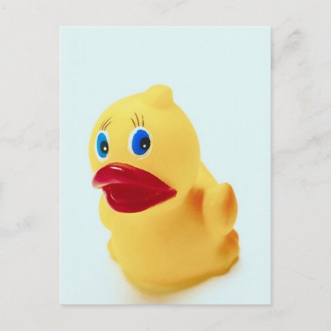 Postal Pato de goma Adorable (Anverso)