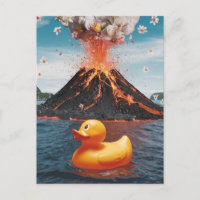 Pato de Goma Volcán Surrealista
