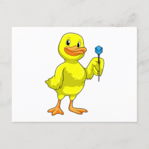 Postal Pato en Darts con Dart