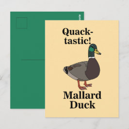Postal Pato Mallard Quack-Tástico 