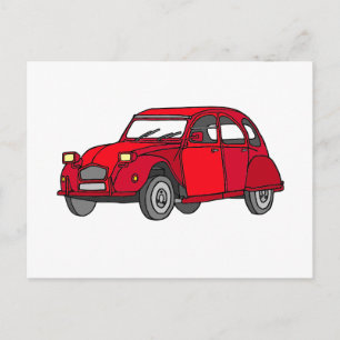 Postal Pato rojo (2CV)