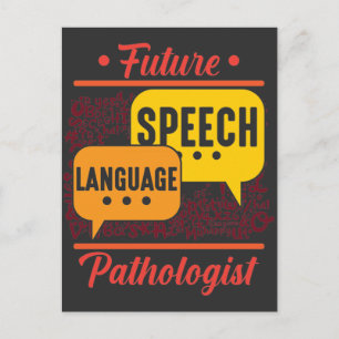 Postal Patólogo del lenguaje del habla en el futuro Logop