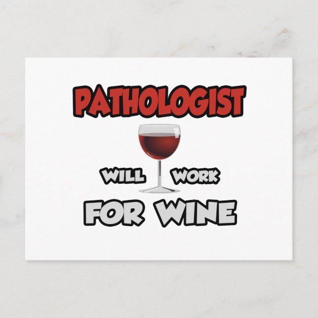 Postal Patólogo... Trabajará Para El Vino (Anverso)
