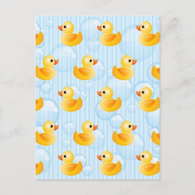 Postal Patos pequeños amarillos (Anverso)