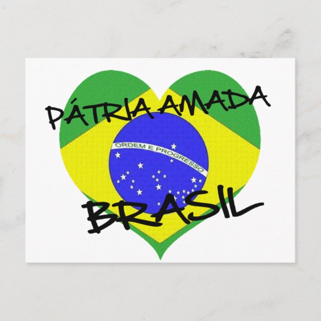 Postal Pátria Amada Brasil (Anverso)