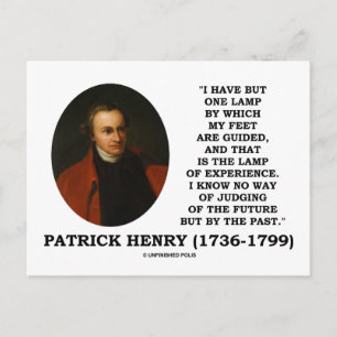 Postal Patrick Henry Lamp De Experiencia Juzgando Del Fut