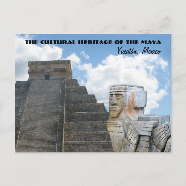 Postal Patrimonio Cultural de los Mayas, Yucatán/México (Anverso)