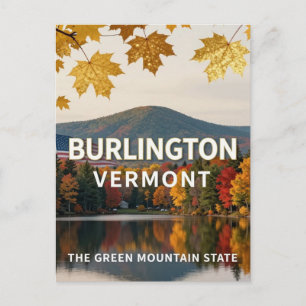 Postal Patrimonio de Burlington Vermont Lago Champlain