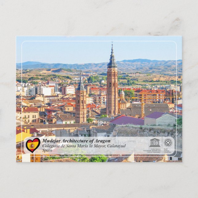 Postal Patrimonio de la Humanidad de la UNESCO - Colegiat (Anverso)