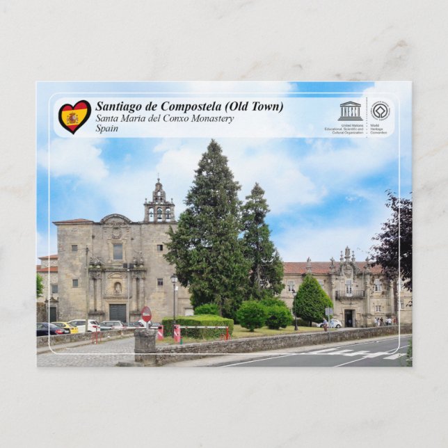 Postal Patrimonio de la Humanidad de la UNESCO - Monaster (Anverso)