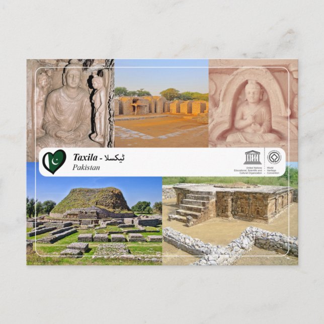Postal Patrimonio de la Humanidad de la UNESCO - Taxila - (Anverso)