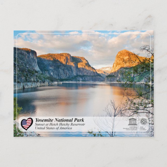 Postal Patrimonio de la Humanidad de la UNESCO - Yosemite (Anverso)