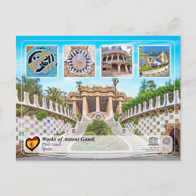 Postal Patrimonio de la Humanidad por la UNESCO - Antoni  (Anverso)