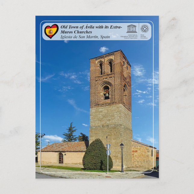 Postal Patrimonio de la Humanidad por la UNESCO - Ávila - (Anverso)
