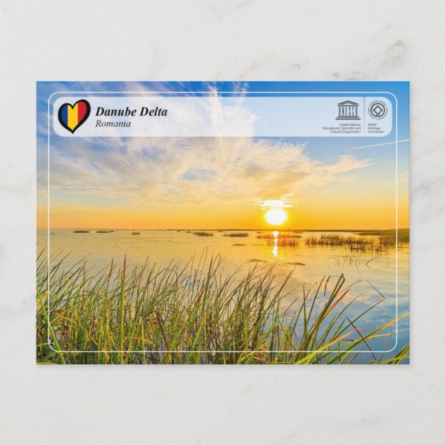 Postal Patrimonio de la Humanidad por la UNESCO - Delta d (Anverso)