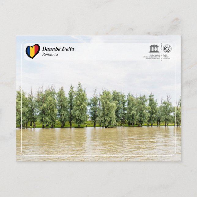 Postal Patrimonio de la Humanidad por la UNESCO - Delta d (Anverso)