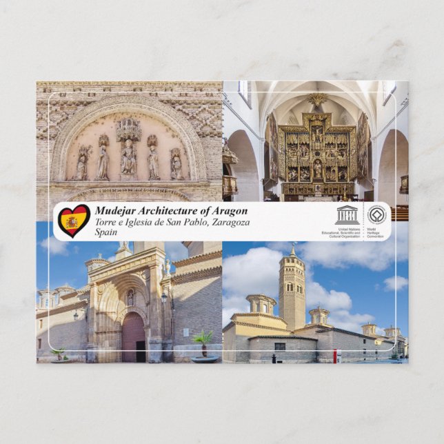Postal Patrimonio de la Humanidad por la UNESCO - Iglesia (Anverso)