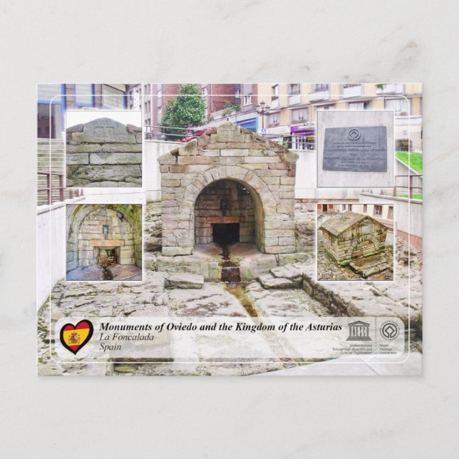 Postal Patrimonio de la Humanidad por la UNESCO - La Fuen (Anverso)