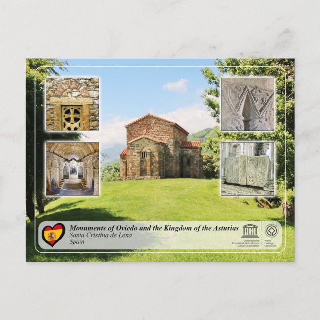 Postal Patrimonio de la Humanidad por la UNESCO - Santa C (Anverso)