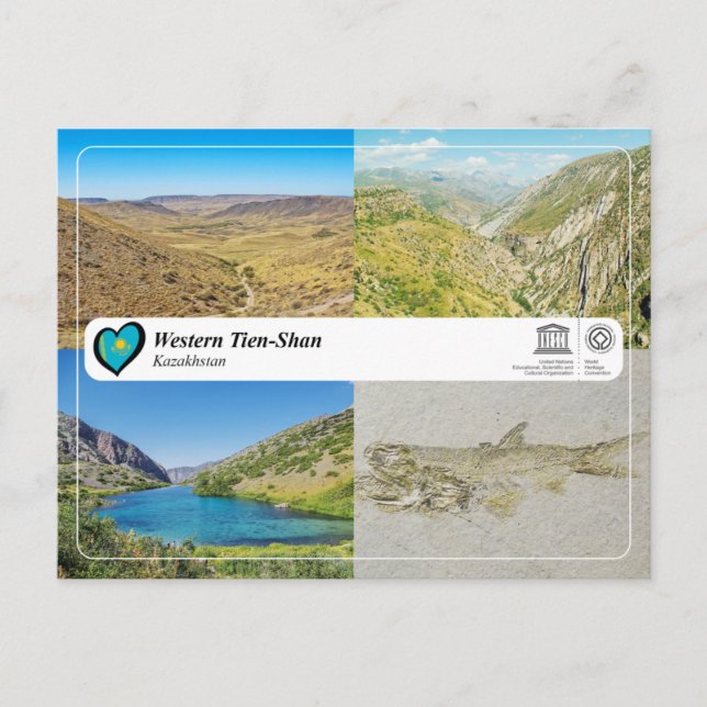 Postal Patrimonio de la Humanidad por la UNESCO - Tien-Sh (Anverso)