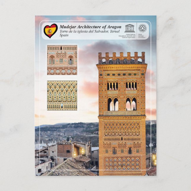 Postal Patrimonio de la Humanidad por la UNESCO - Torre d (Anverso)