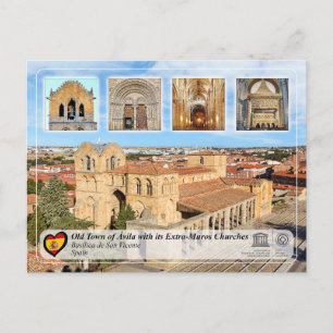 Postal Patrimonio de la Humanidad UNESCO - Ávila - Basíli