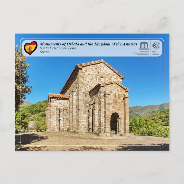 Postal Patrimonio de la Humanidad UNESCO - Santa Cristina (Anverso)