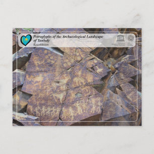 Postal Patrimonio de la UNESCO - Petroglifos de Tanbaly