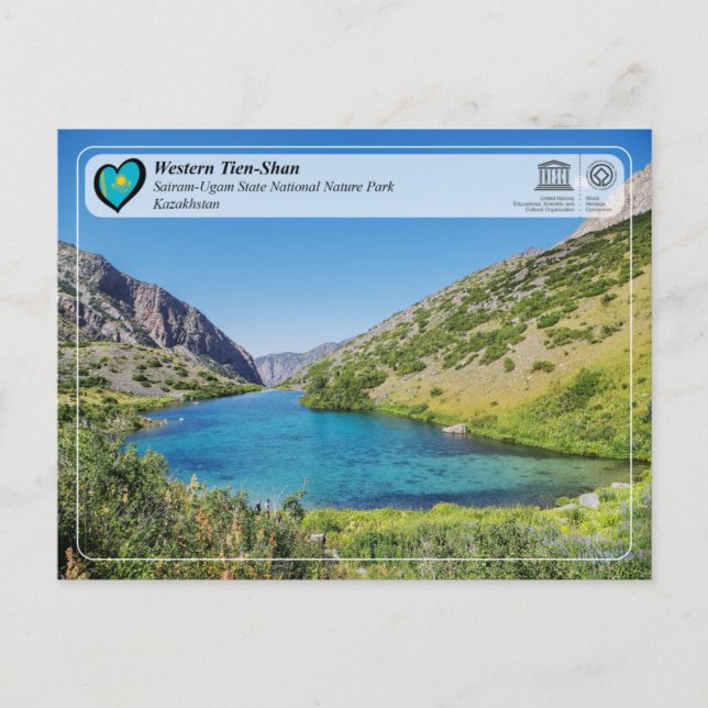 Postal Patrimonio de la UNESCO - Tian Shan Occidental - S (Anverso)