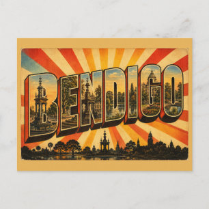 Postal Patrimonio Minero de Oro de Bendigo Victoria Austr