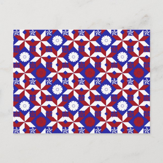 Postal Patriot Quilt personalizado (Anverso)