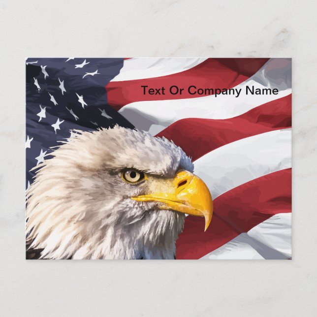 Postal Patriotic American Eagle Post (Anverso)