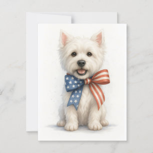 Postal Patriotic Westie