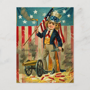 Postal Patriótico Boy