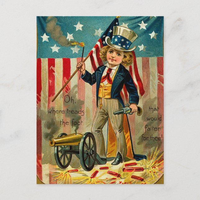 Postal Patriótico Boy (Anverso)