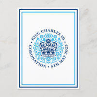 Patriótico del logotipo de coronación real del rey