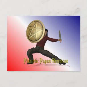 Postal Patriótico Pagan Americano