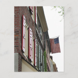 Postal Patriotismo Estilo colonial