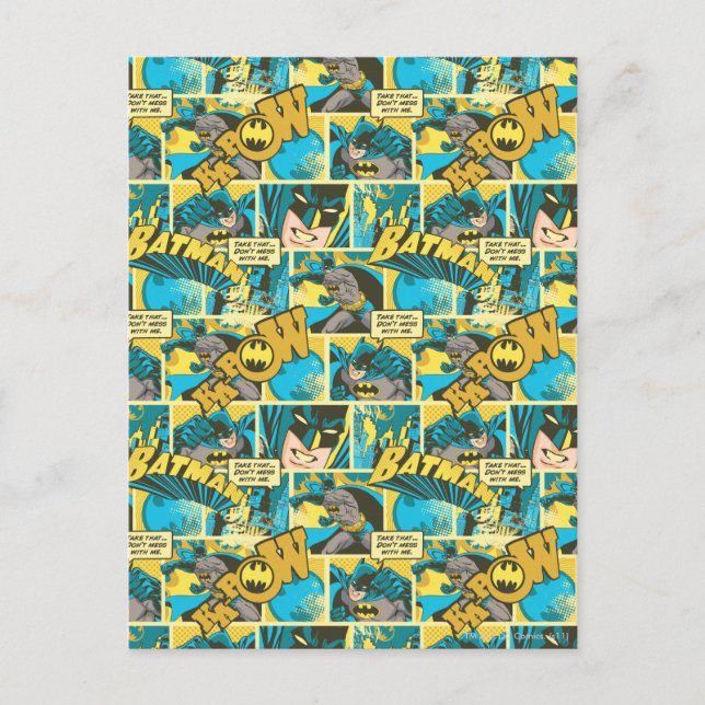 Postal Patrón 2 de Capers de historietas de Batman (Anverso)