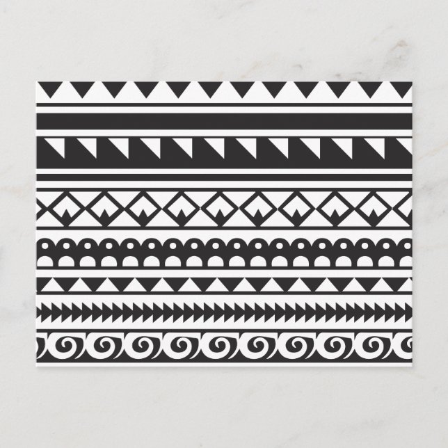 Postal patrón abstracto (Anverso)