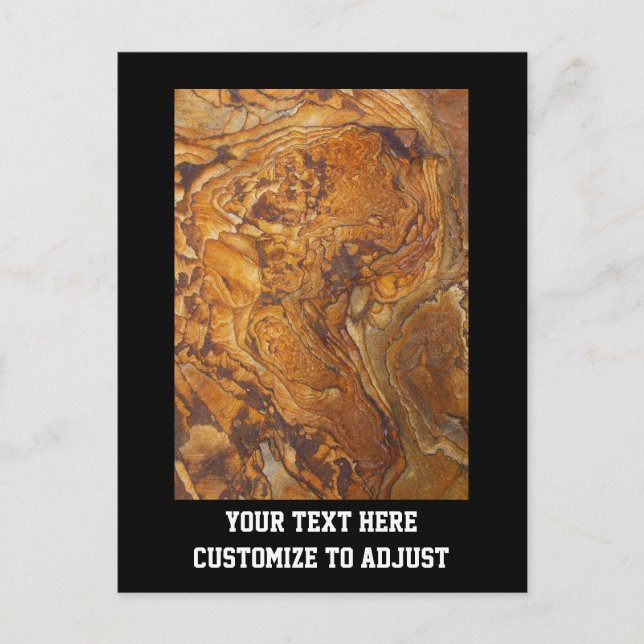 Postal Patrón abstracto de arenisca (Anverso)