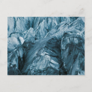 Postal Patrón abstracto en el glaciar   Islandia