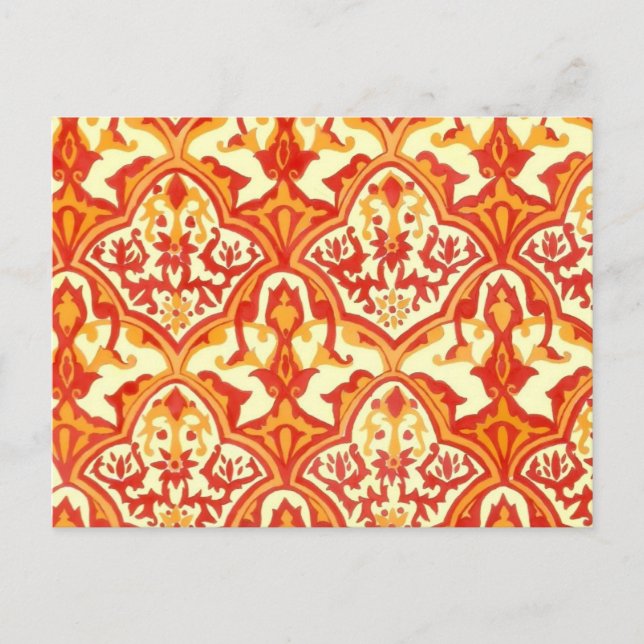 POSTAL PATRON BELLÍSIMO - ROJO Y NARANJA (Anverso)