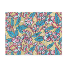 Patrón botánico de planta australiana Eucalyptus S