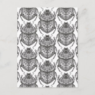 Postal Patrón con garabato de mano