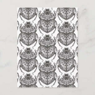 Postal Patrón con garabato de mano