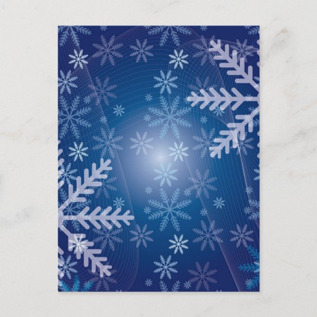 Postal Patrón copo de nieve (Anverso)