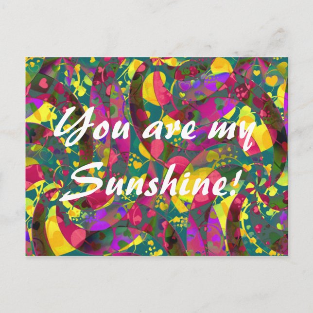 Postal Patrón CORAZÓN ART 12 + tu texto (Anverso)