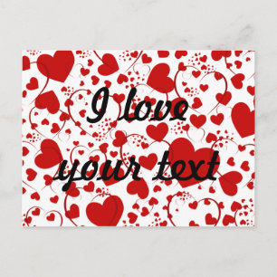 Postal Patrón CORAZÓN ART 5 + su texto