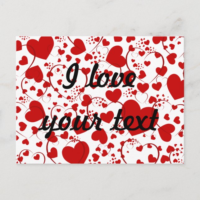Postal Patrón CORAZÓN ART 5 + su texto (Anverso)